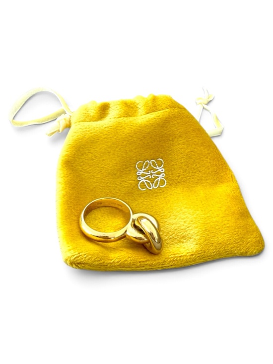 Loewe Jewelry - LOEWE Yellow Gold Plated Donut Link Ring